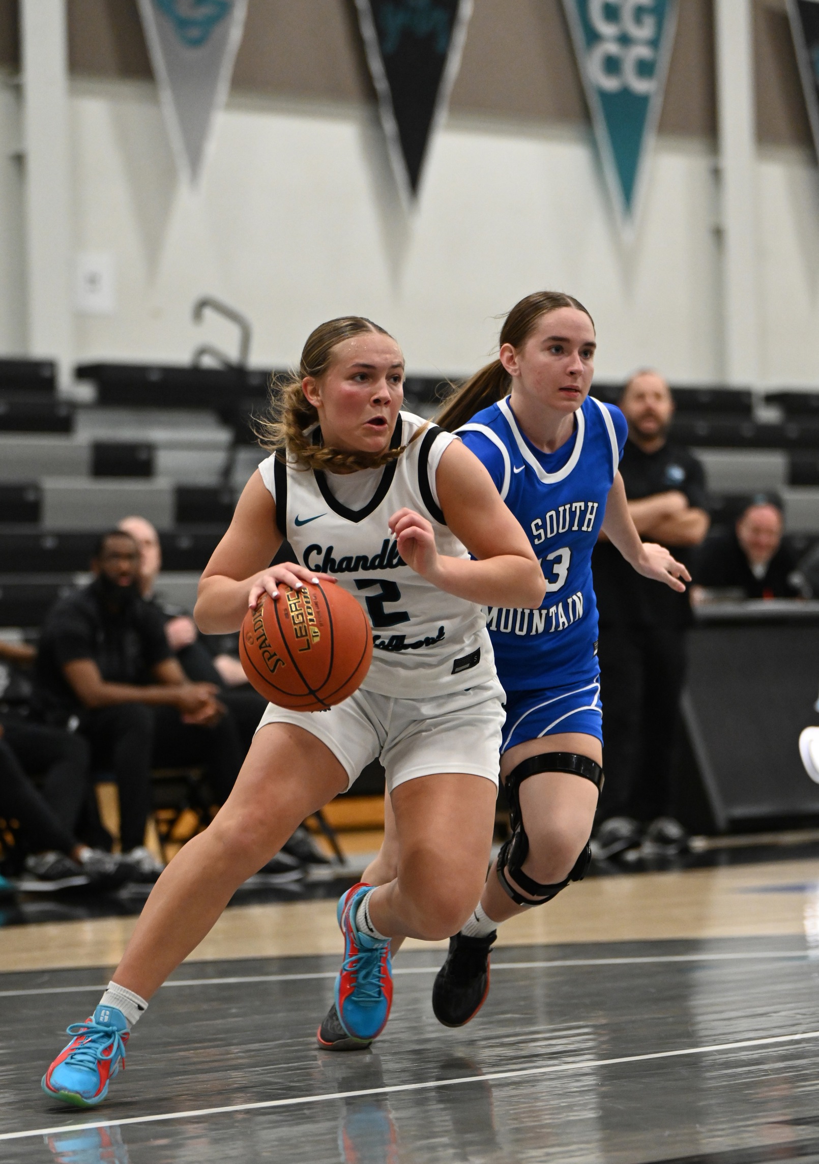 Chandler-Gilbert Community College pulled away in the second half to defeat #13 Mesa Community College, 69&ndash;57